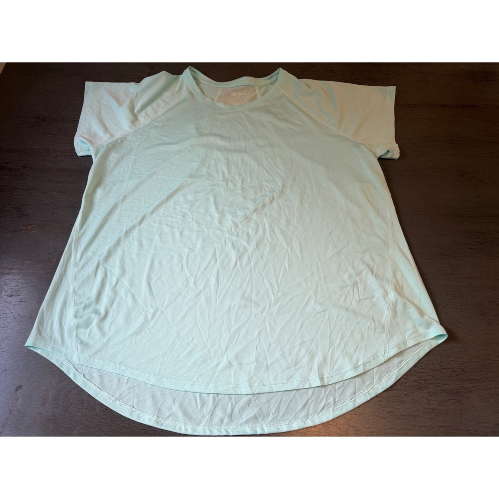 Tek Gear Workout Top XXL Mint Green Mesh Back Short Sleeve Aqua Crystal
